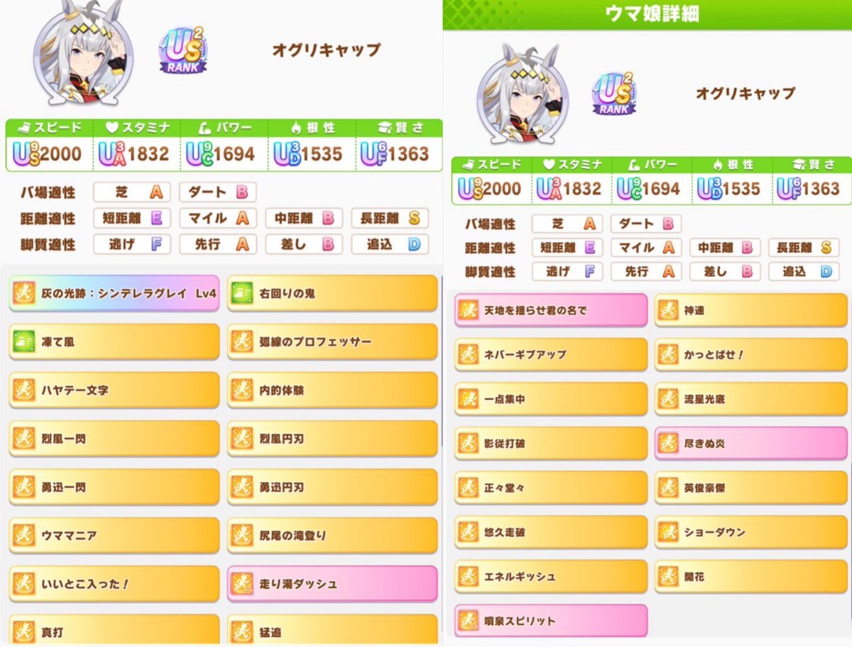 ウマ娘「マスチャレ」新衣装オグリキャップ実装！ 強すぎる性能にファン騒然