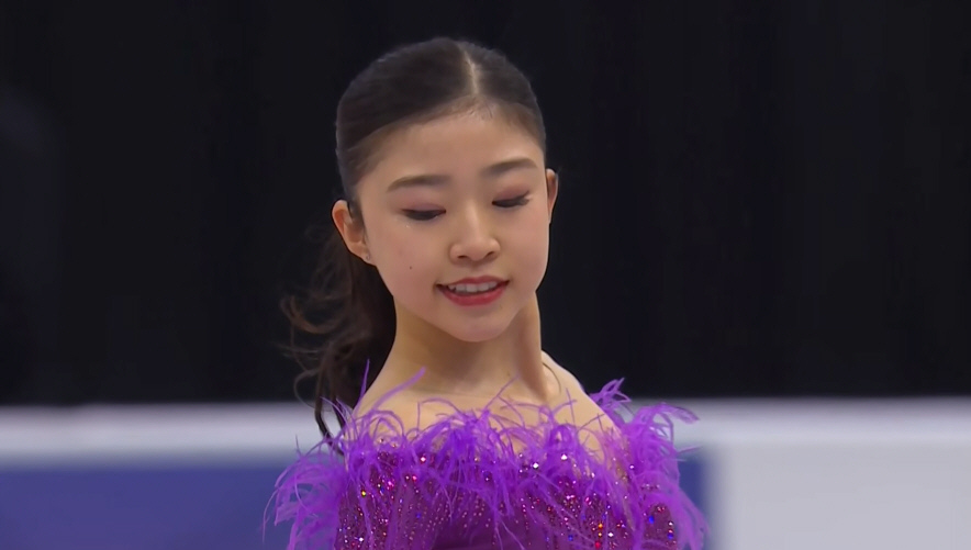 百音選手のショートプログラム、圧巻の演技で1位を獲得！
