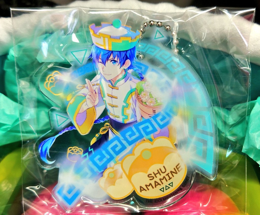 SideM 花園百々人 この世界の主人公 桃まんじゅう おまけ アクキー SideM 花園百々人 この世界の主人公 桃まんじゅう アクキー 巾着