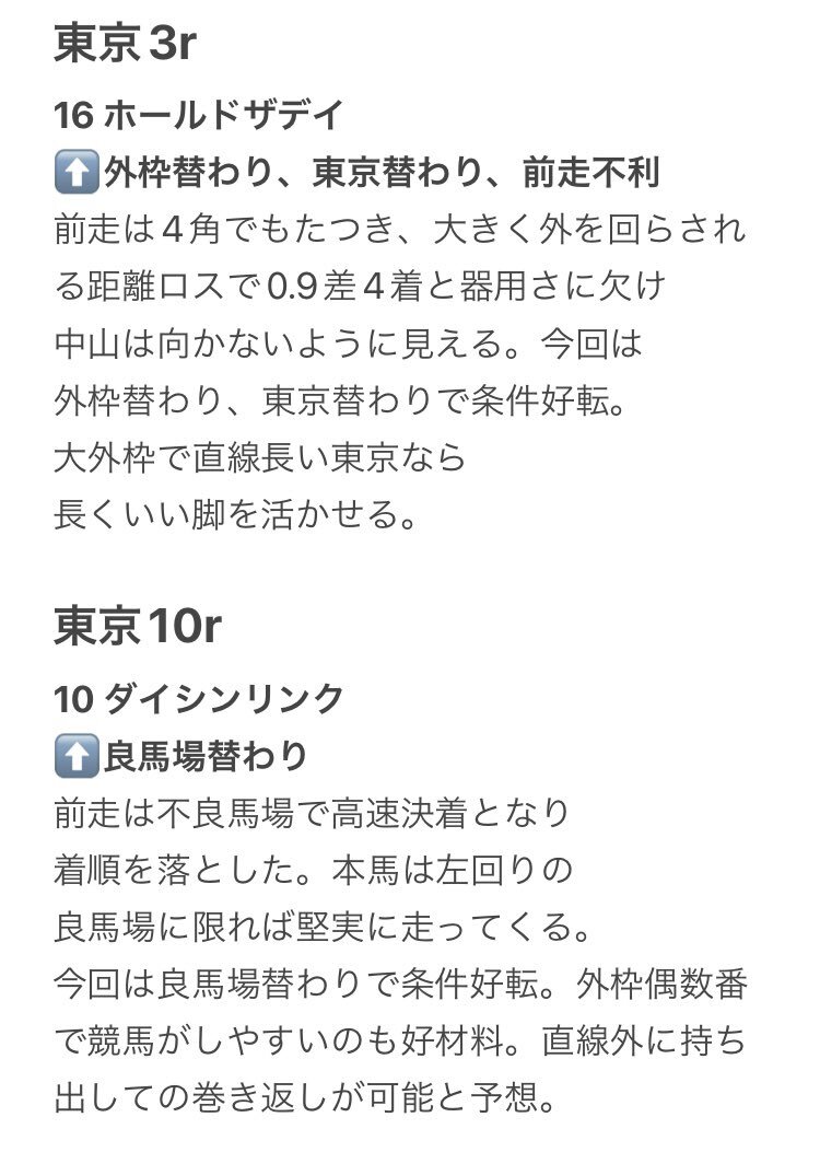 ホールドザデイ3着！ヴンダーバール圧勝で東京3R沸騰