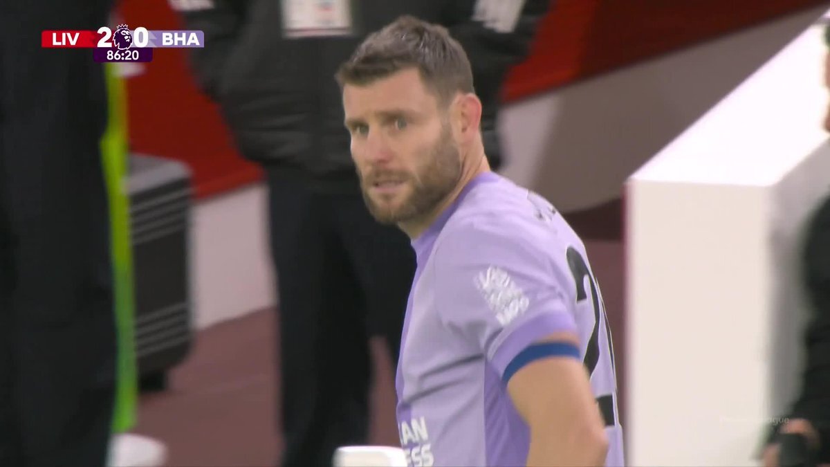 古巣リヴァプールで温かい拍手！ジェームズ・ミルナー選手が途中出場