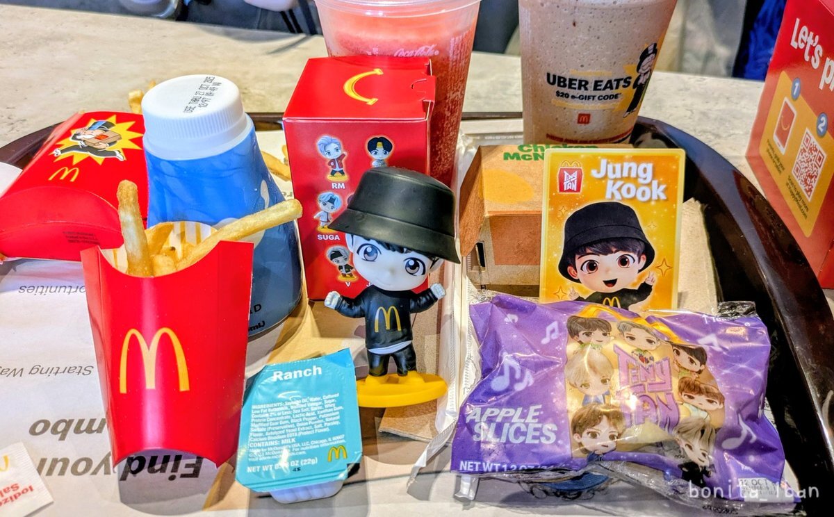 ④アメリカで購入　BTS日本未発売ハッピーセット3体セットレア ④アメリカで購入 BTS日本未発売ハッピーセット3体セットレア ①