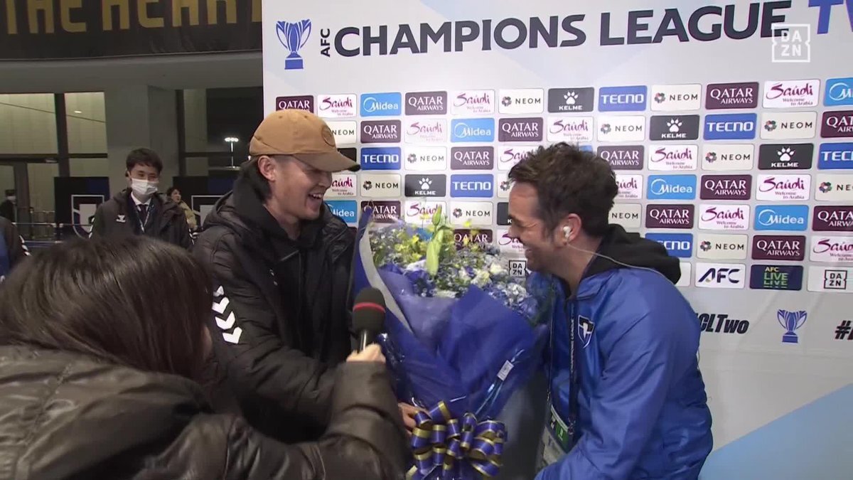 ガンバ大阪、ポヤトス監督に感謝の言葉  ACL全勝で監督を送り出す