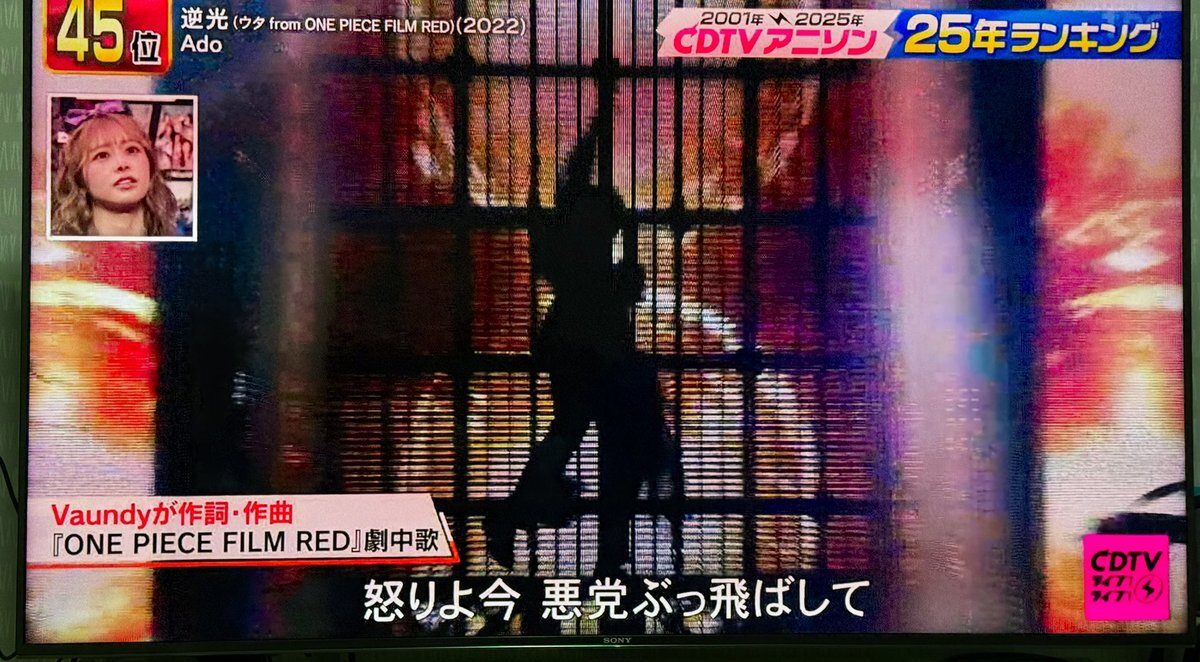 CDTVで放送されたアニソンランキング、どんな曲が入ってた？