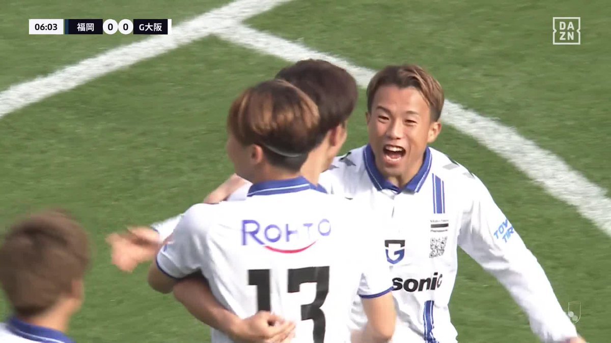 奥抜侃志、G大阪戦でゴール！ファン興奮
