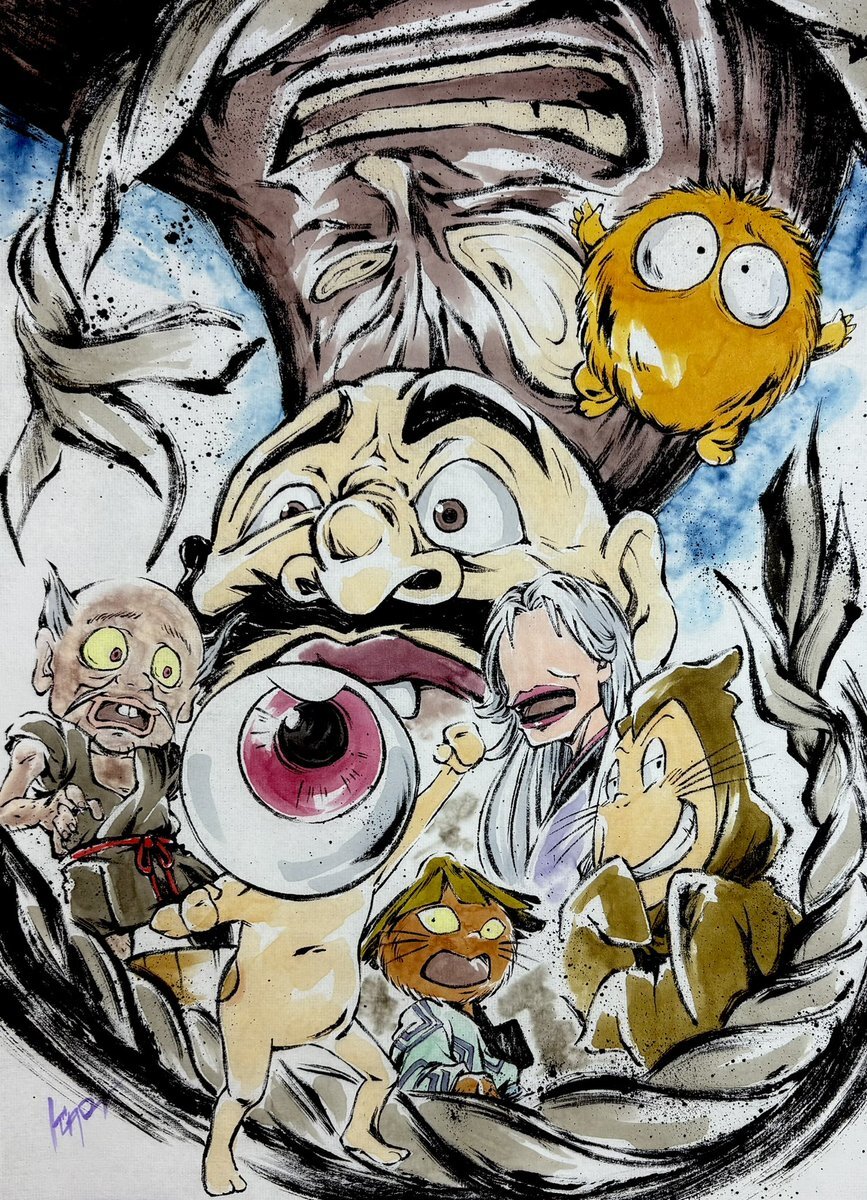 ゲゲゲの鬼太郎 日本画 アート ゲゲゲの鬼太郎の浮世絵などの商品一覧｜コラボから選ぶ｜浮世絵工房
