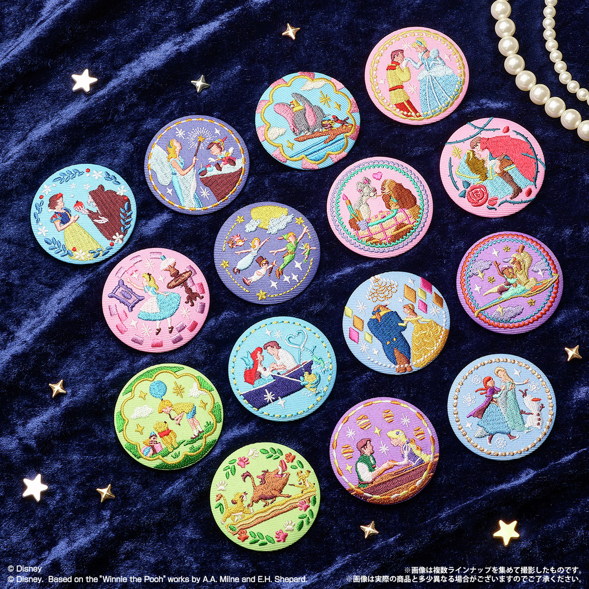 ディズニー刺繍缶バッジ【希望の商品はコメント欄へ】 Disney Characters 刺繍缶バッジビスケット2｜発売日：2025年12