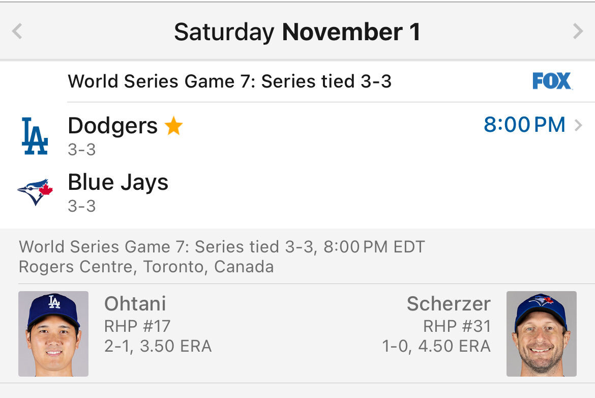 大谷翔平、ワールドシリーズ最終戦で先発！ 