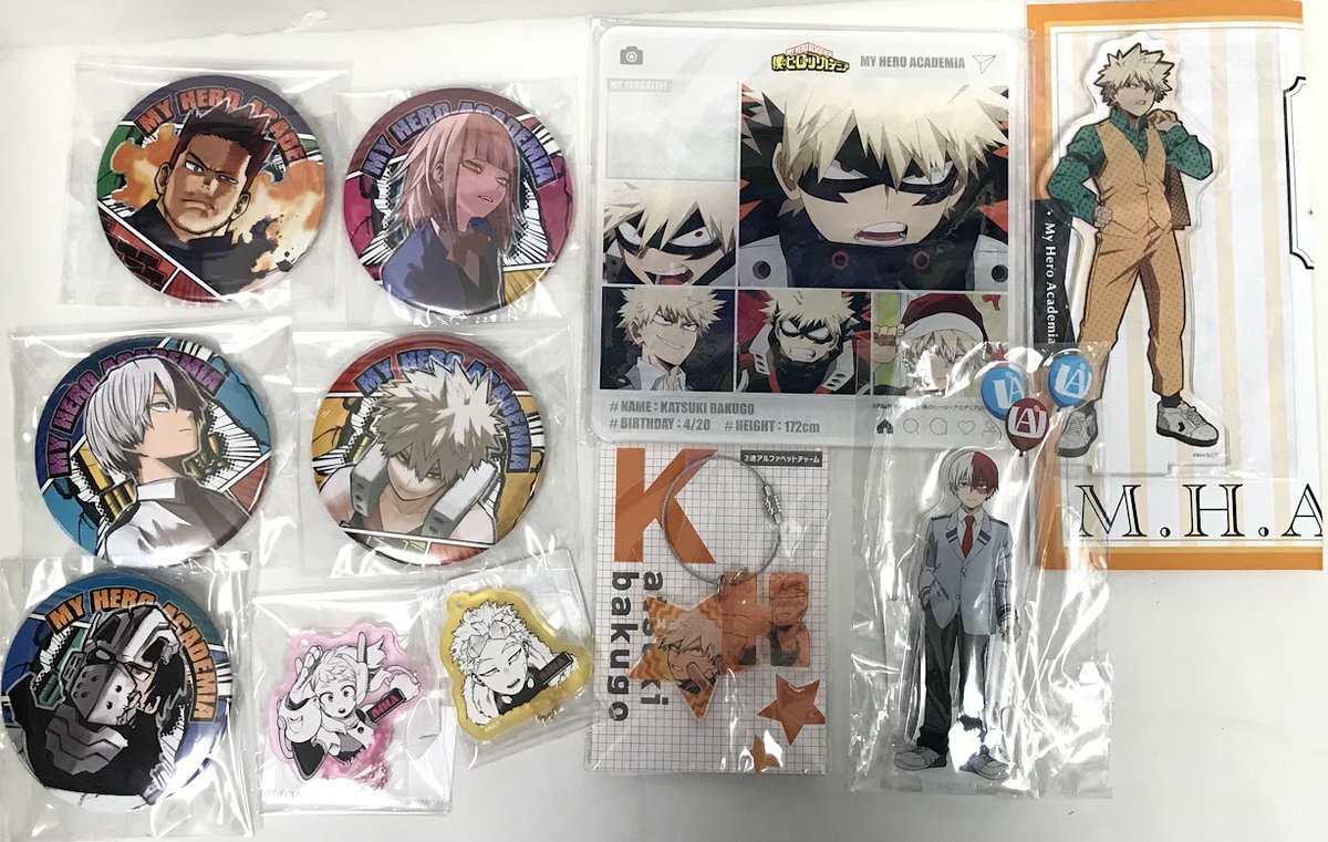 新品未開封】ヒロアカ ボイスキーホルダー 爆豪 緑谷 轟 飯田 4