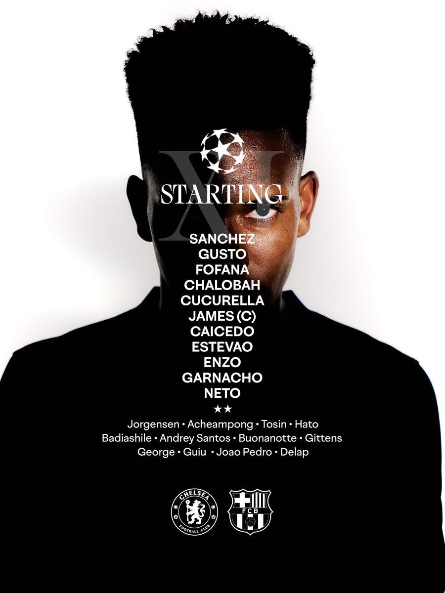 エステヴァン先発！チェルシー、バルサ戦でカウンター狙う？