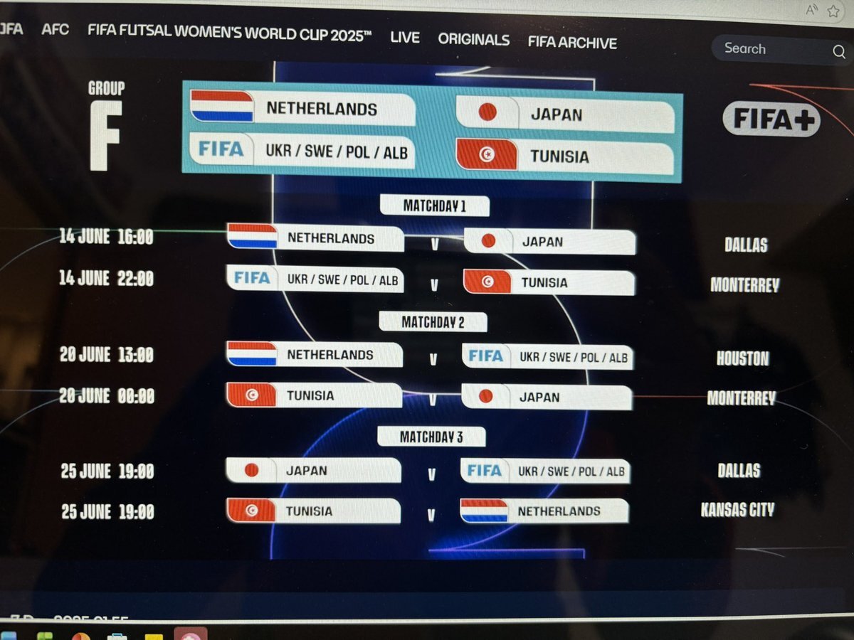 サッカーW杯 日本戦日程発表！チュニジア戦は土曜お昼キックオフ！ 