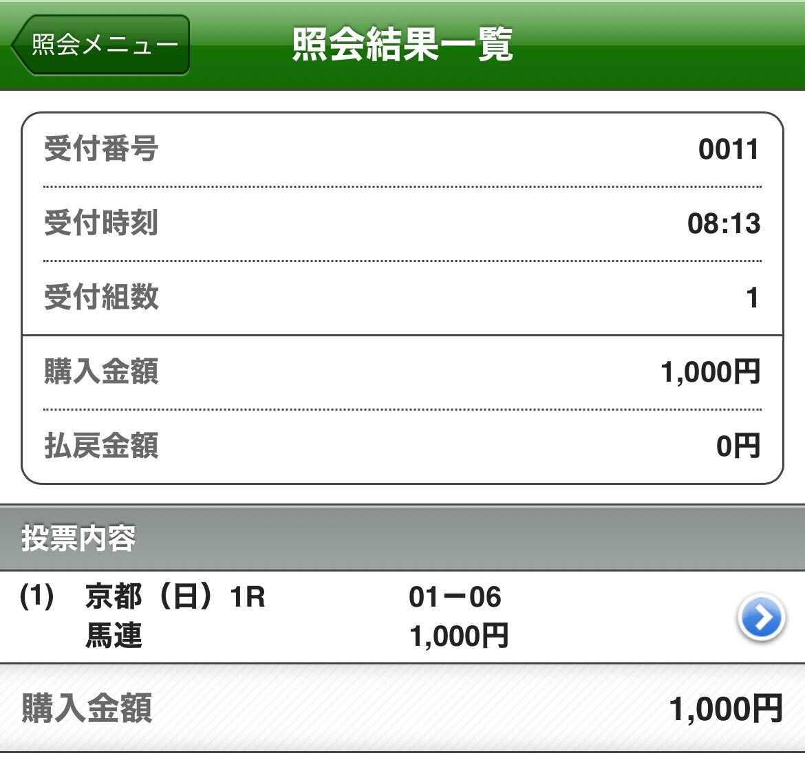 アーガイルショア、京都競馬で3着！ 