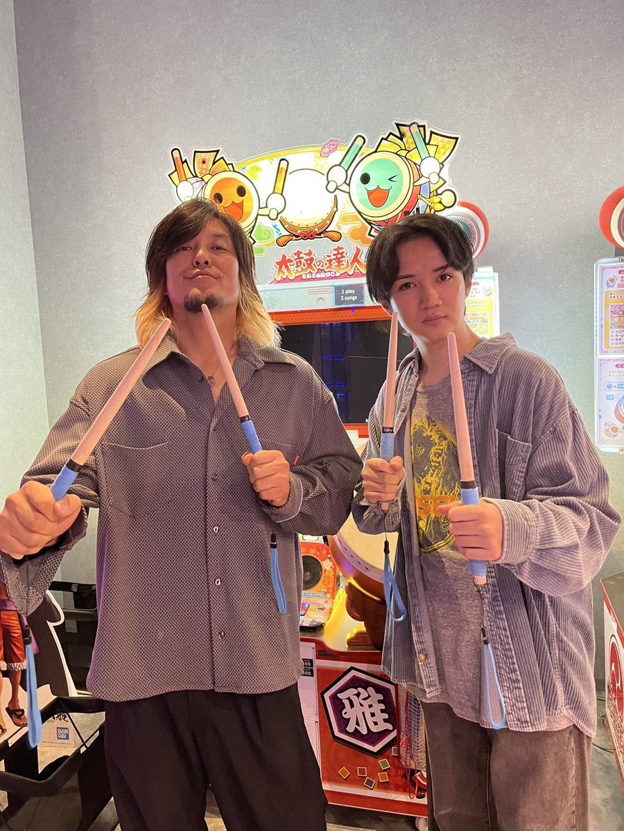 サンボマスター木内さん、こころんに太鼓の達人コーチング！神業の演奏にファン興奮