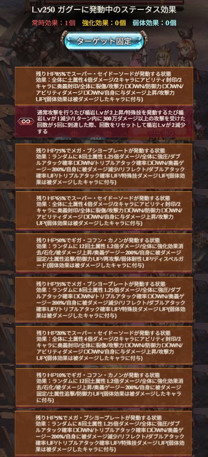 グラブル風古戦場250HELL、ガグーの強力な特殊行動にプレイヤー苦戦