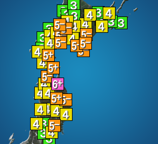 青森県東方沖でM7.6の地震、津波警報発令