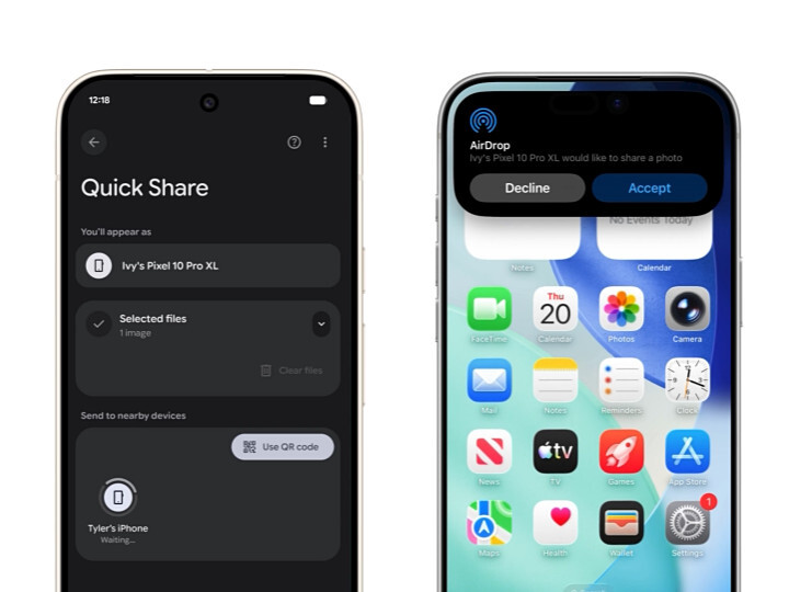 AndroidとiPhone、ついにAirDropとQuick Shareが連携！ 