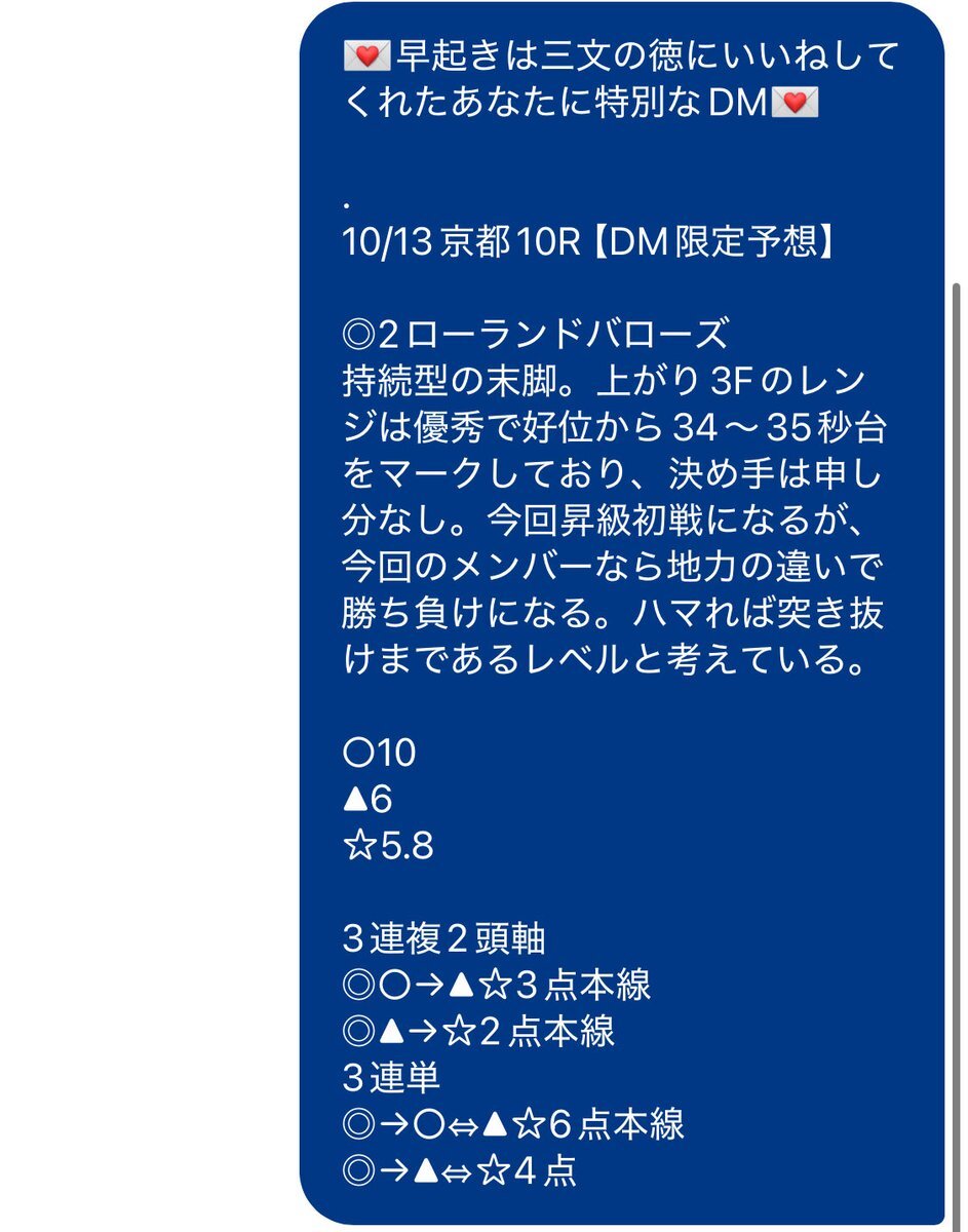 ローランドバローズが勝利！堀川特別の結果は？