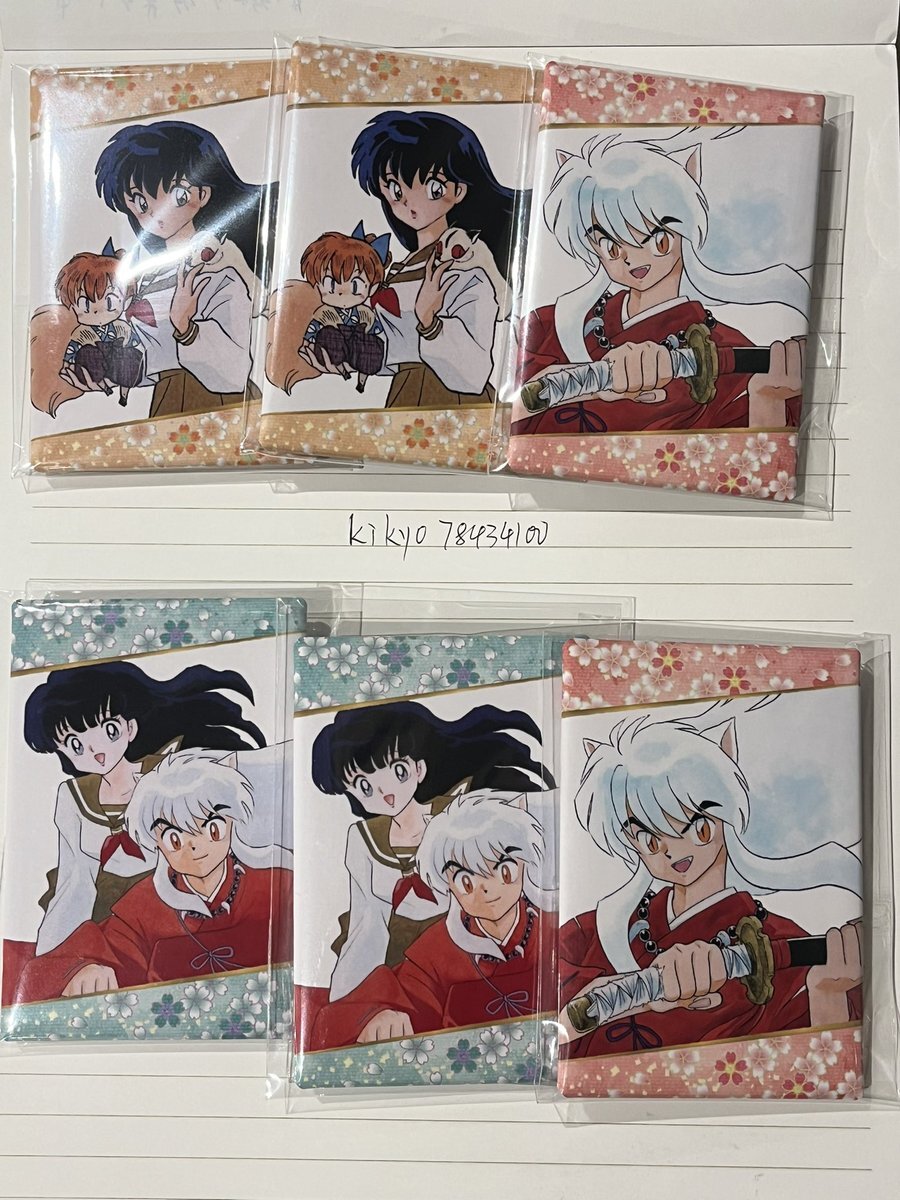 犬夜叉 原作絵 スクエア 缶バッジ 犬夜叉』スクエア缶バッジ|ユニオン