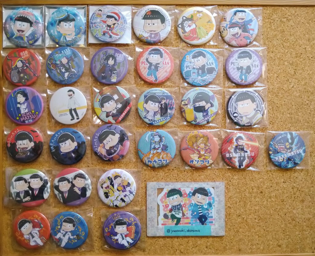 おそ松さん　おそ松　カラ松　チョロ松　一松　十四松　トド松　缶バッジ　ラストワン おそ松 カラ松 チョロ松 一松 十四松 トド松 けも松さん 缶