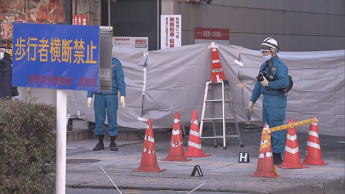 長野駅前、死亡ひき逃げ事件で現場は通行止め