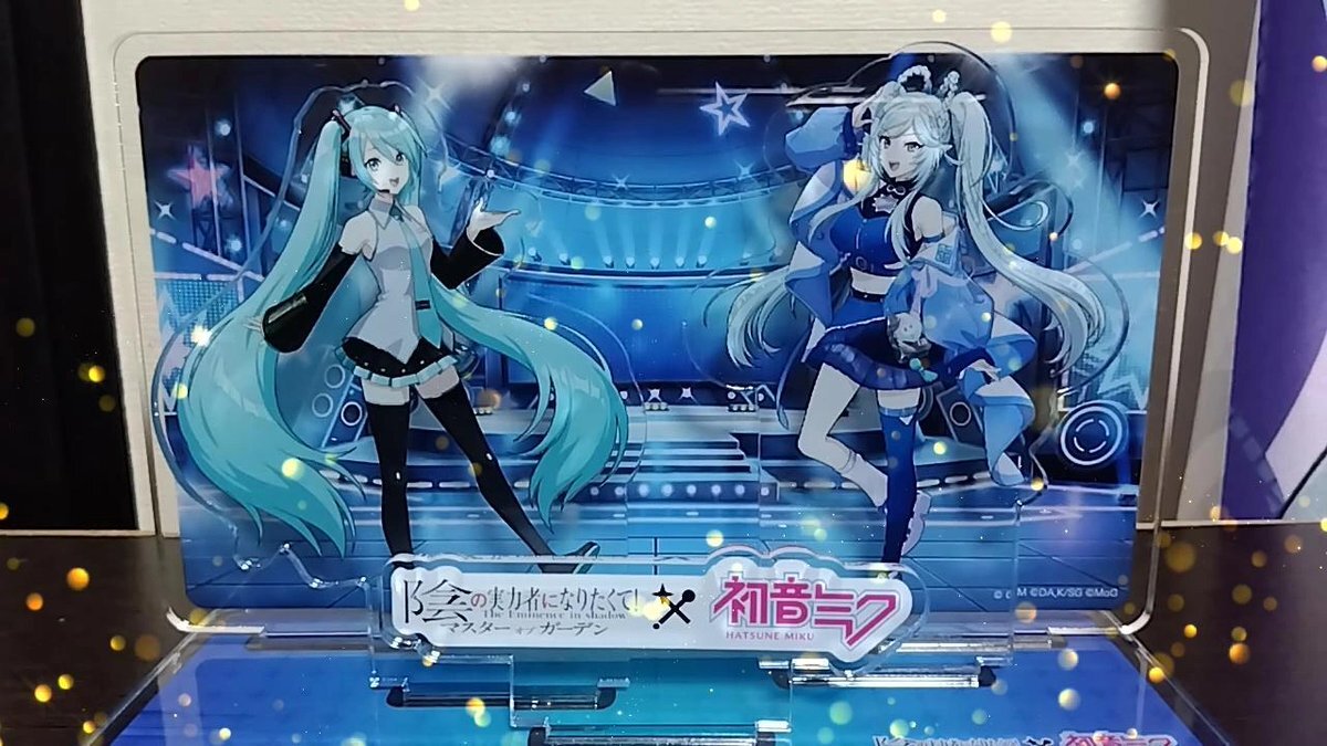 陰の実力者になりたくて！ カゲマス 初音ミク コラボ アクリル色紙