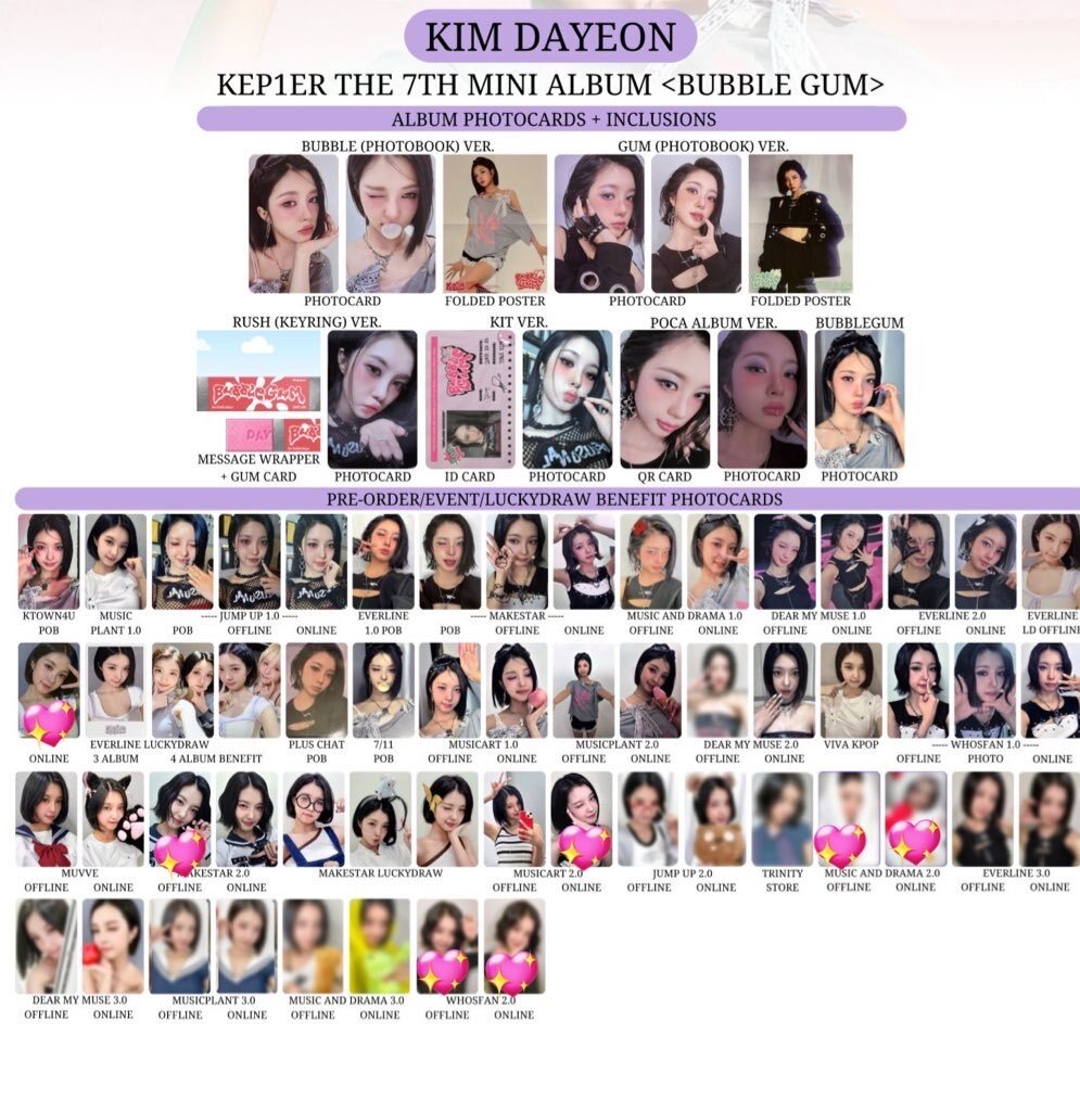 Kep1er バヒエじゃんけんトレカお渡し会トレカ