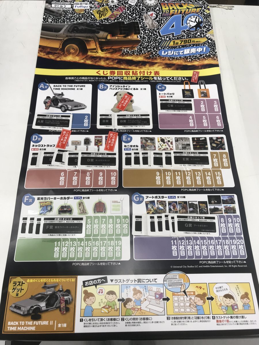 新品】バック・トゥ・ザ・フューチャー フリューくじ 1ロット フリュー