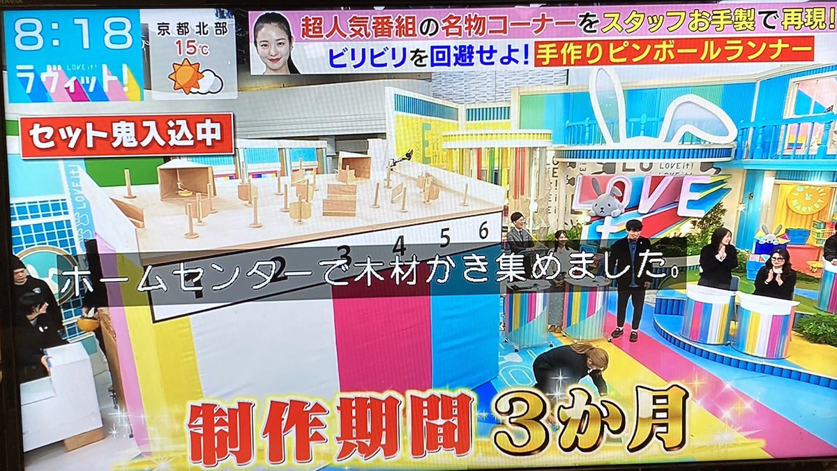 手作りピンボールランナー、ラヴィットで再現！