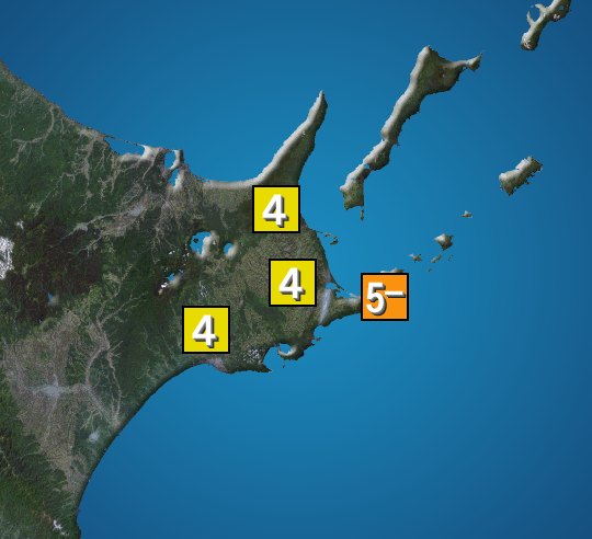 北海道根室沖でM5.8の地震、最大震度5弱