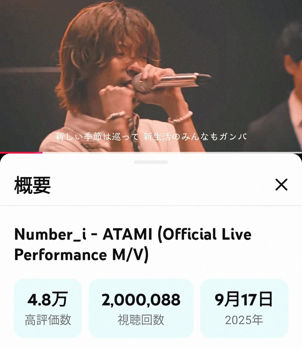 number_i セトリ」のYahoo!リアルタイム検索 - X（旧Twitter）を