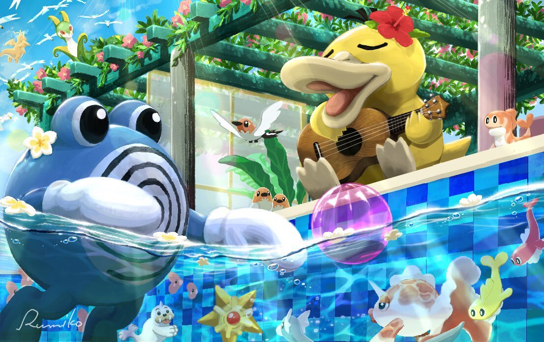 アートレア4枚セット！ピカチュウ、フシギソウ、オムナイト、ニョロゾ