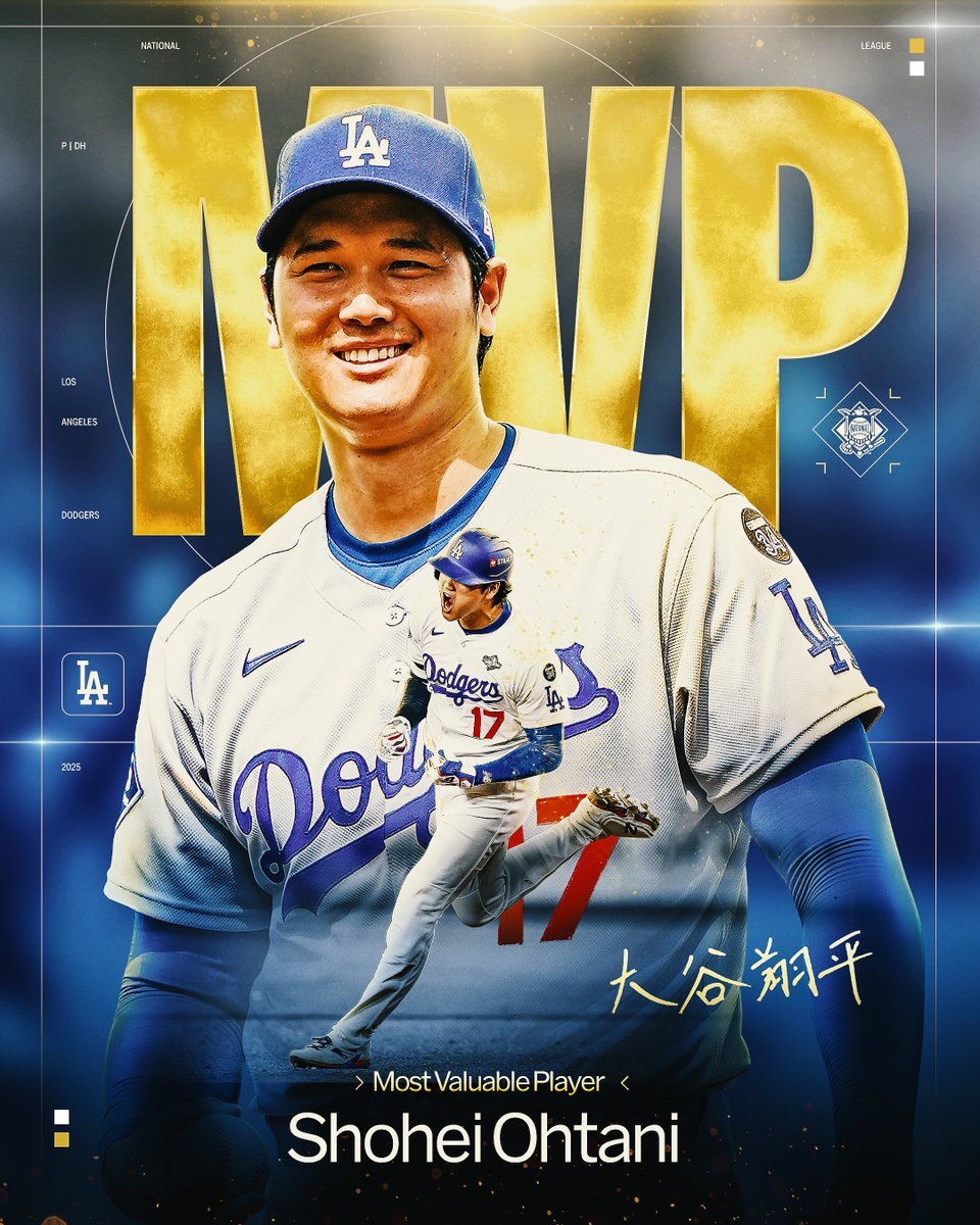 大谷翔平、3年連続MVP受賞！