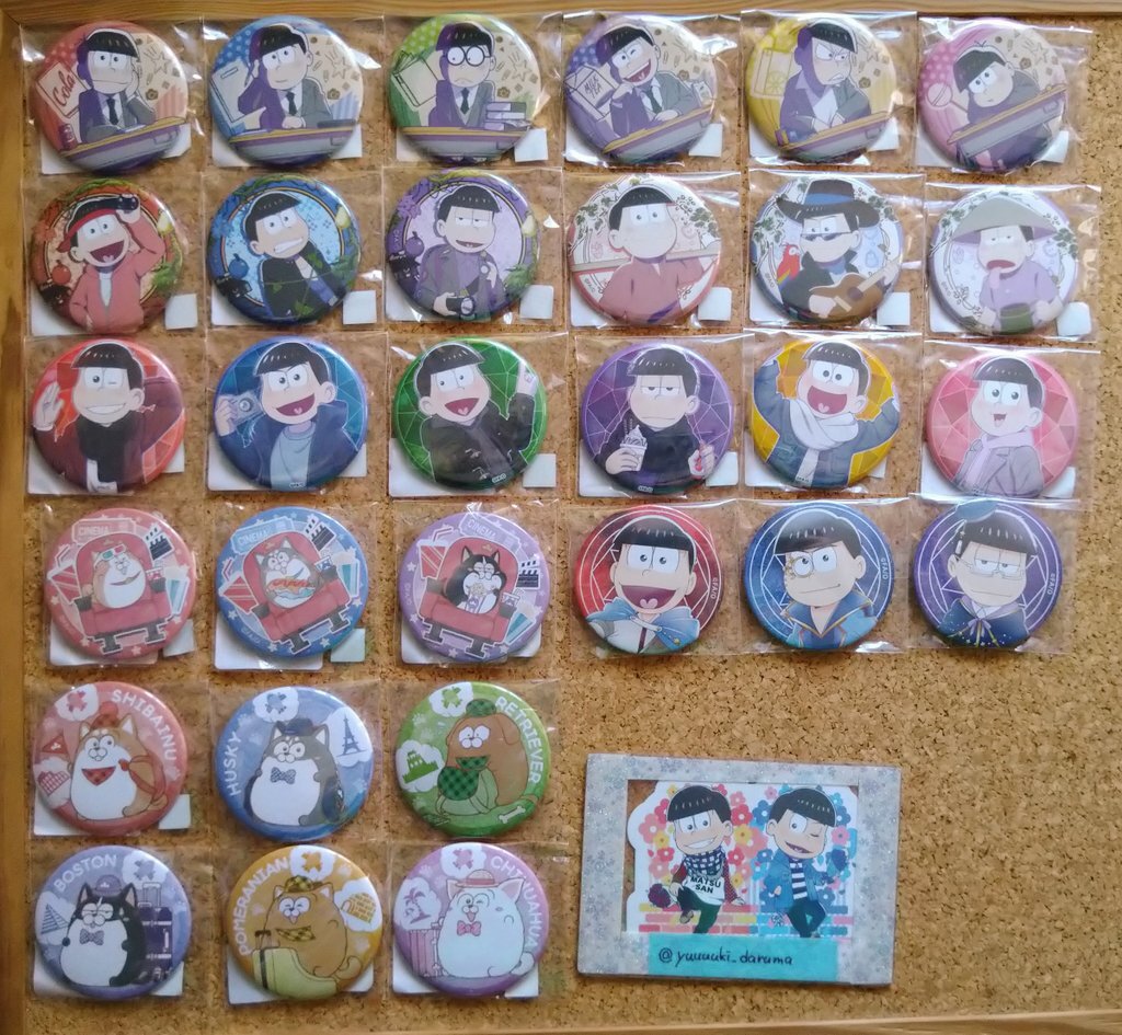 おそ松さん ぱぺっと バッジライト 年中松 チョロ松 一松 缶バッジ まとめ ☆おそ松さん☆AKIBAICHI限定/ペア缶バッジ☆チョロ松&一松
