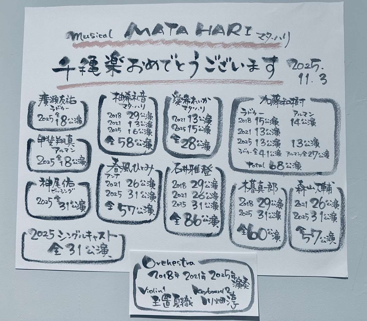 ミュージカル「マタ・ハリ」、大千穐楽で感動のフィナーレ！