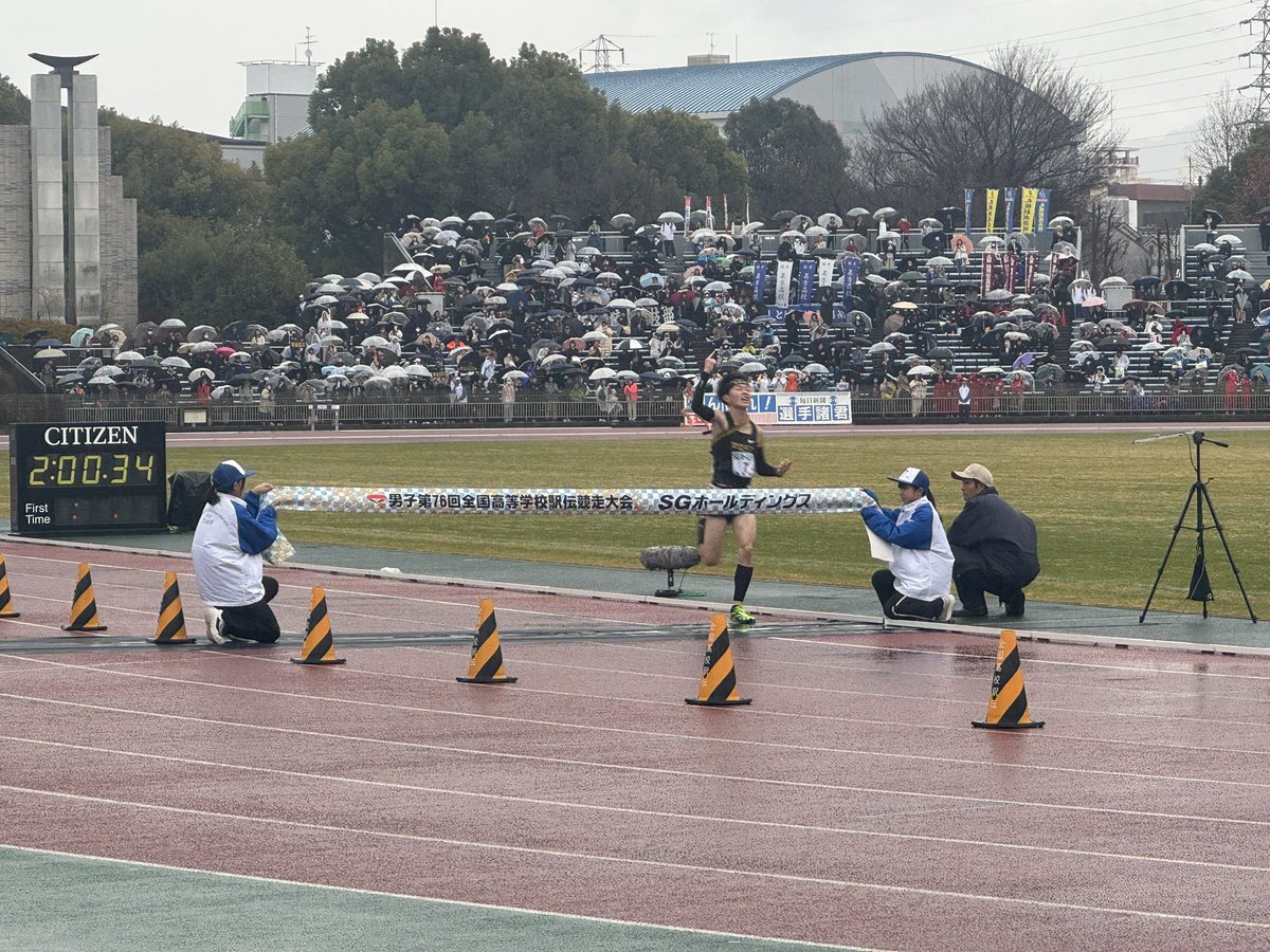 学法石川、全国高校駅伝で福島県勢初優勝！大会新記録で悲願達成！ 