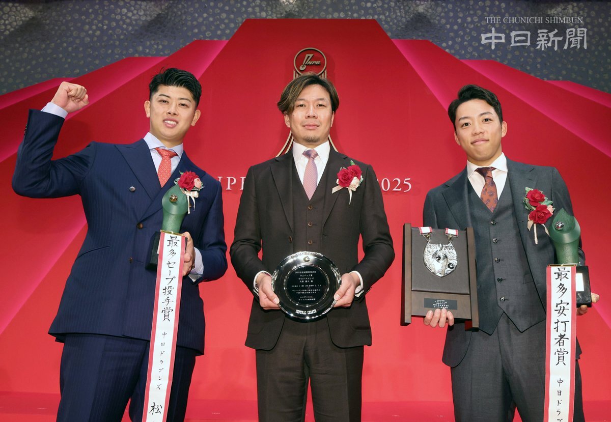 中日・大野雄大投手、カムバック賞受賞にファン歓喜