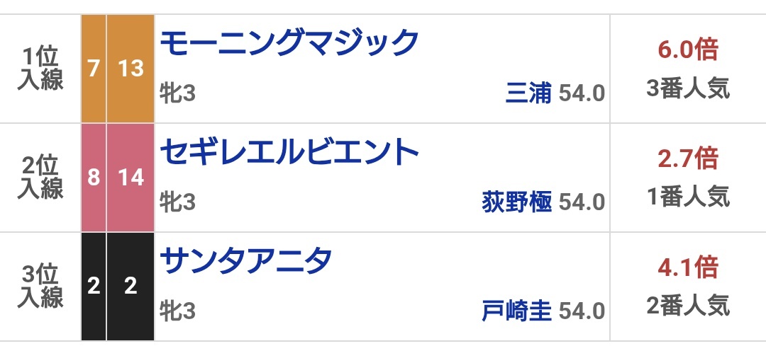 モーニングマジックが勝利！競馬ファンを沸かせたレースは？