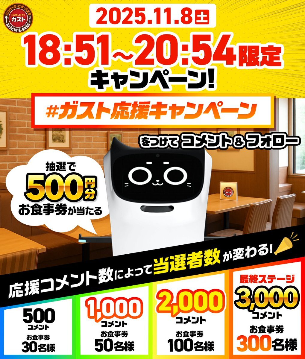 ガストの料理、ジョブチューンで話題に？