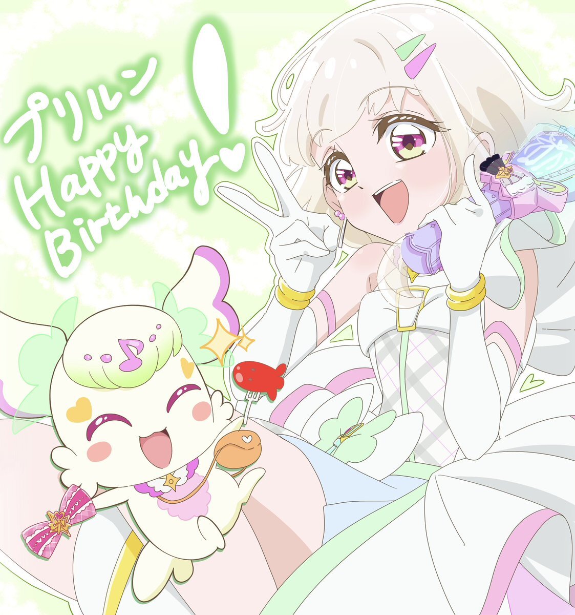 キュアズキューンとプリルンの誕生日、ファンから祝福の声！
