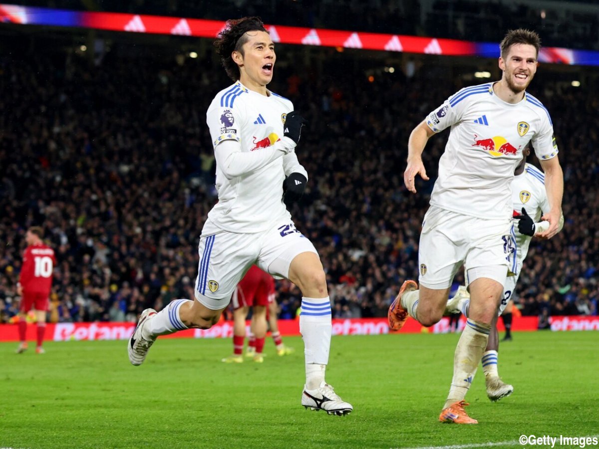 田中碧劇的同点弾！リーズがリバプールに3-3のドロー