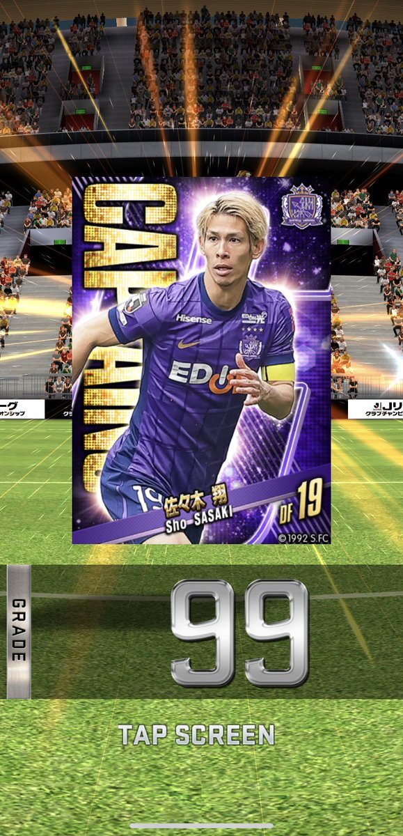 サンフレッチェ広島　オンサイトカード　第1弾　佐々木翔選手 サンフレッチェ広島 オンサイトカード 第1弾 佐々木翔選手 公式