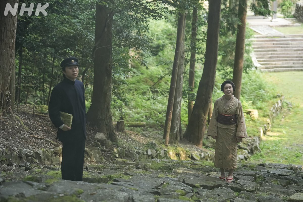 「ばけばけ」おトキ、思い出の場所・清光院で小谷とランデブー