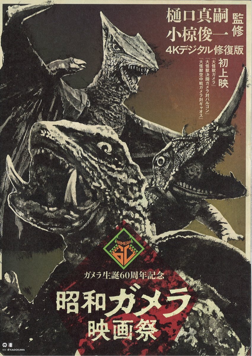 「ガメラ対ギャオス、4K修復版で蘇る！」