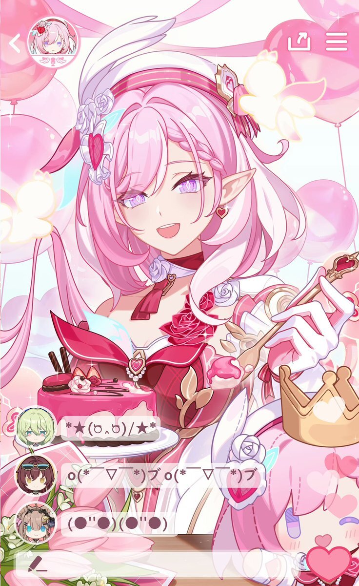 崩壊3rdのエリシア、誕生日を祝うファン多数！