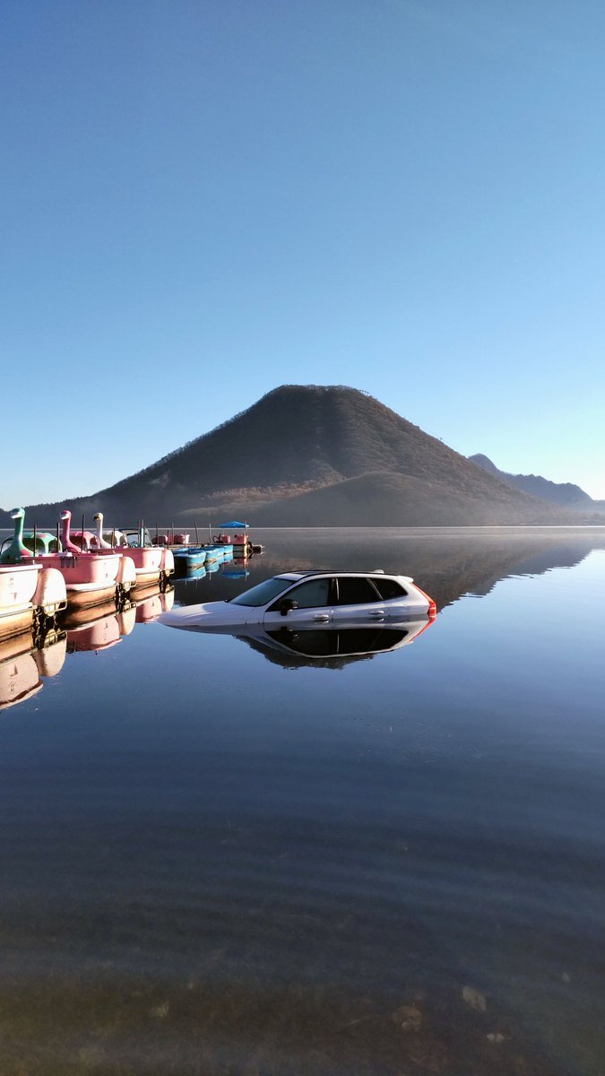 榛名湖に沈んだボルボ、一体なぜ？