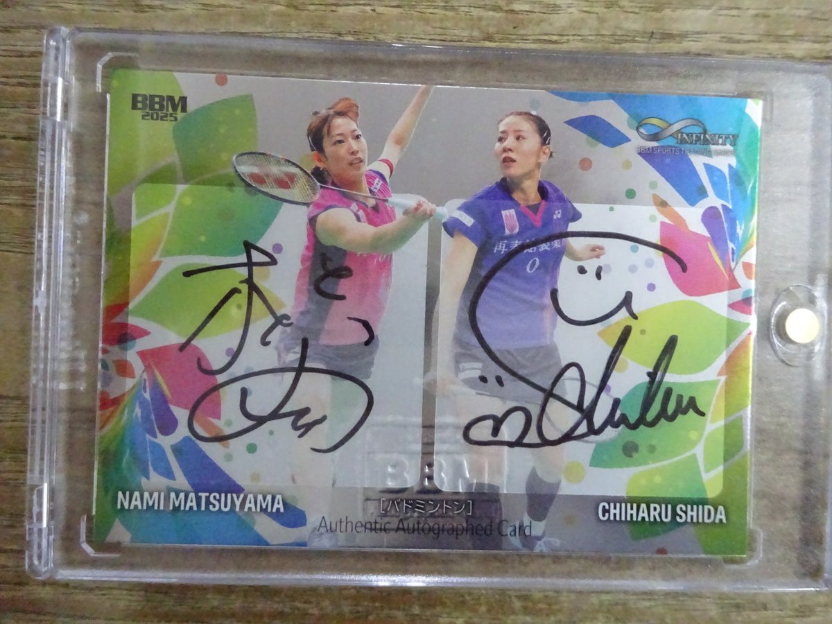 直筆サイン　松山奈未　バドミントン　シダマツペア　サインカード　エポック社 ミントモール / MINT 浦和店 / 2022 BBM INFINITY バドミントン 松山