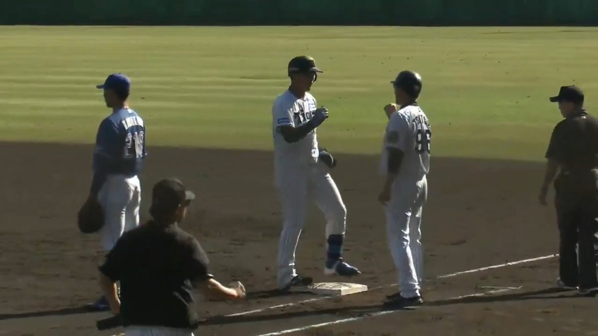 西純選手、野手転向後初ヒット！