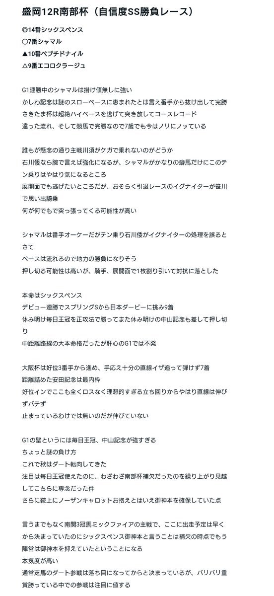 南部杯、ウィルソンテソーロが制覇！
