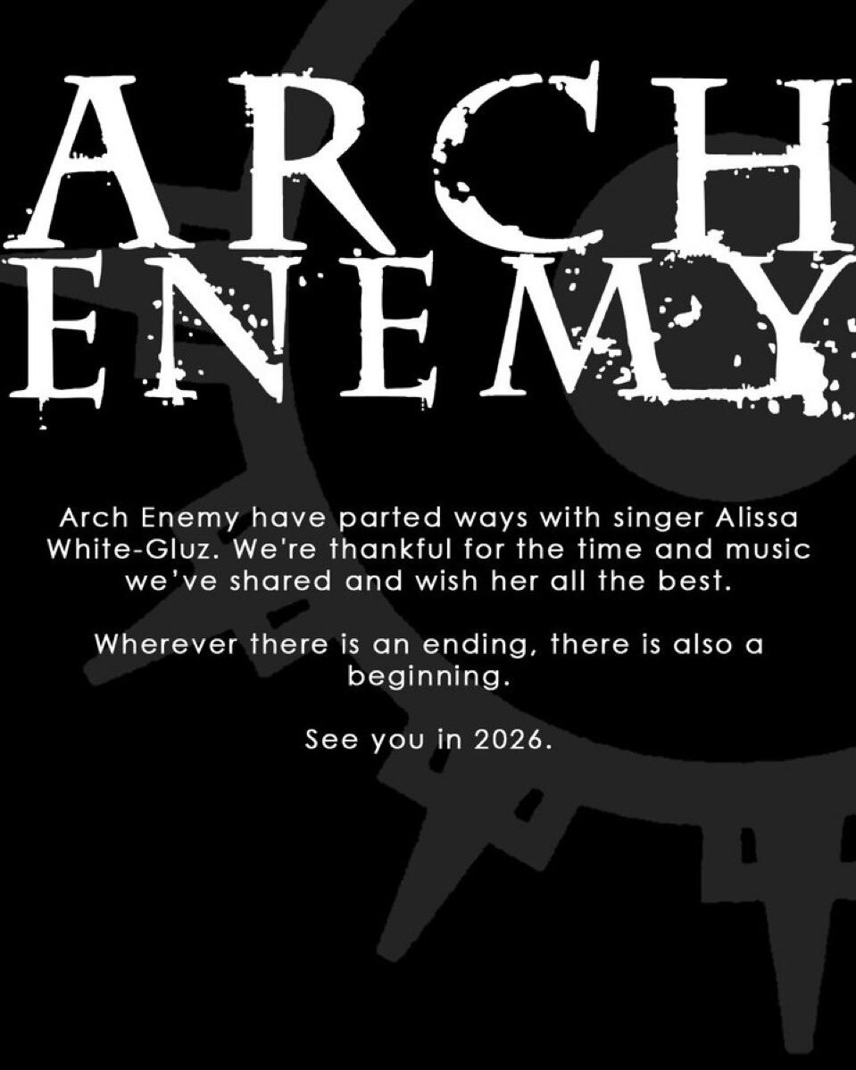 ARCH ENEMY、アリッサ・ホワイト＝グラズ脱退へ 