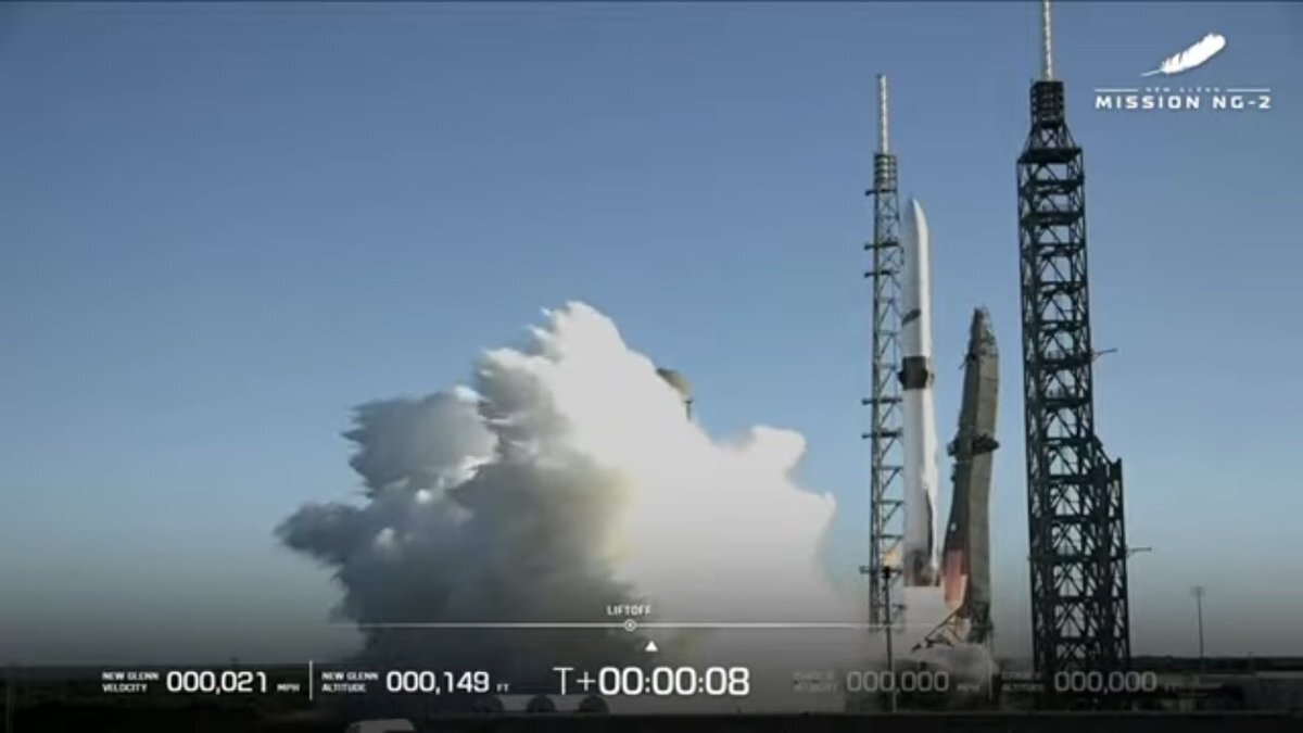 ブルーオリジンのNew Glennロケット、火星へ成功？